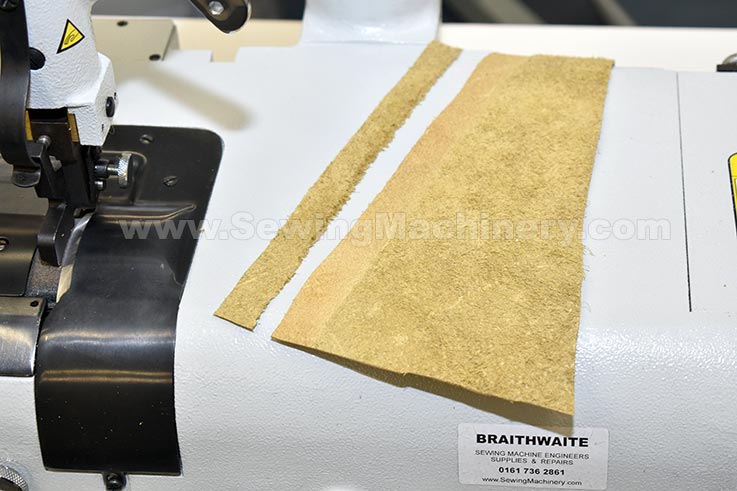 Leather skiving machine