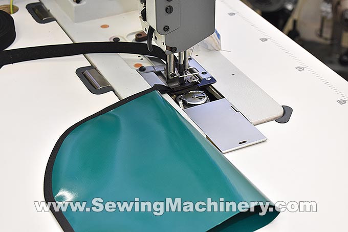 Walking foot binder sewing machine