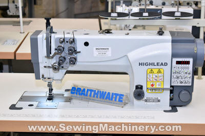 highlead twin needle walking foot auto trim