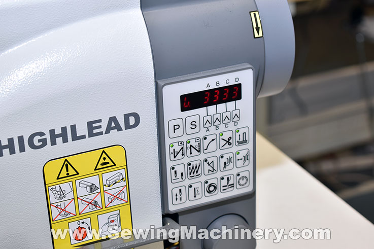 highlead twin needle walking foot auto trim