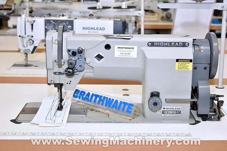 Heavy duty walking foot highlead sewing machine