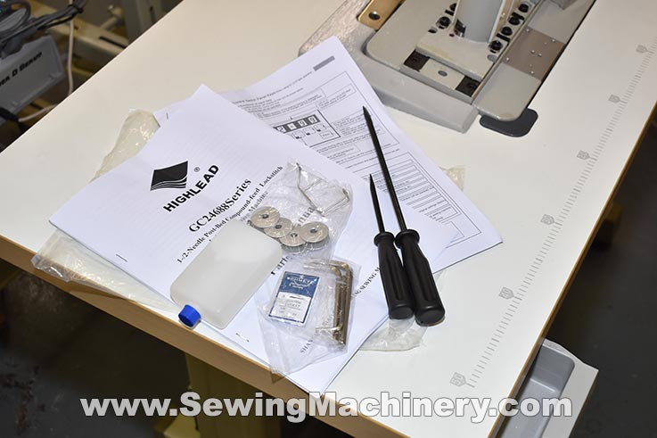 Highlead GC24688-2D twin needle post bed