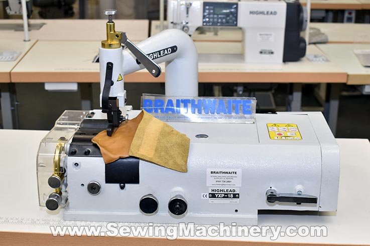 Leather skiving machine
