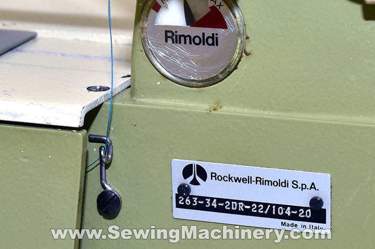 Rimoldi 263 lace attach sewing machine