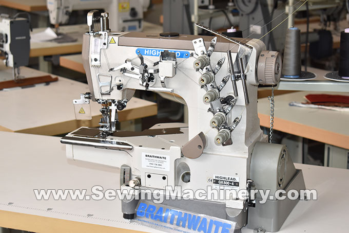 Cylinder arm cover seam sewing machine
